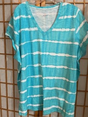NEW BELLE BY KIM GRAVEL BEACH TIE DYED TOP